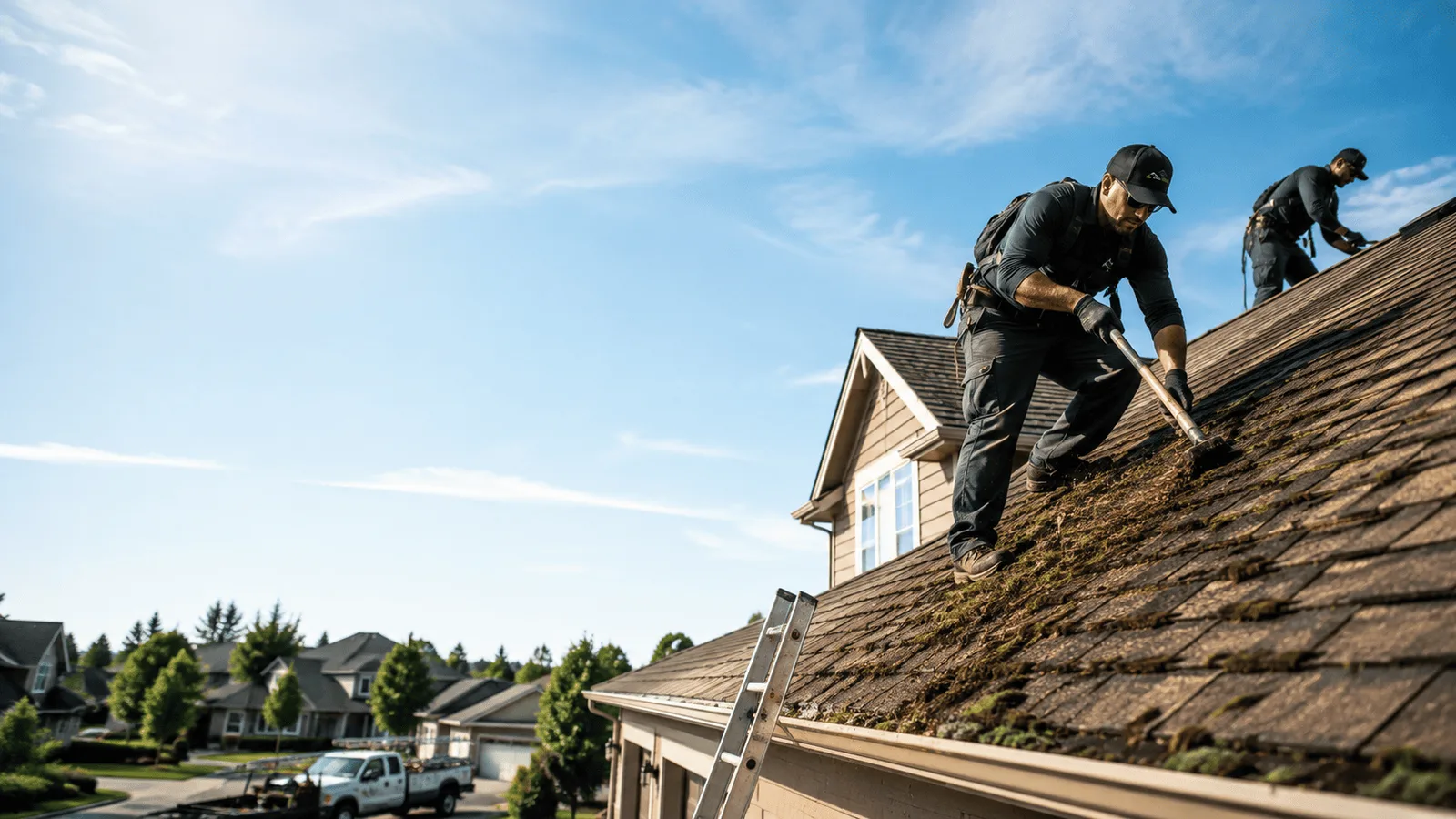 Roof Moss Removal in Sheridan, IL near me